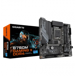 Материнская плата Gigabyte B760M GAMING X DDR4, LGA1700, Intel B760, Micro-ATX