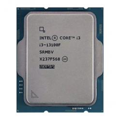 Процессор Intel Core i3-13100F, Нет встроенной графики, Tray