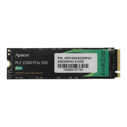 Накопитель SSD Apacer AS2280P4U, 512Гб, AP512GAS2280P4U-1