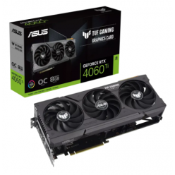 Видеокарта ASUS TUF-RTX4060TI-O8G-GAMING, 8GB GDDR6 128бит (TUF-RTX4060TI-O8G-GAMING)