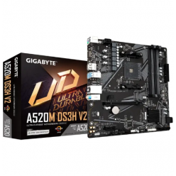 Материнская плата Gigabyte A520M DS3H V2, AM4, AMD A520, Micro-ATX