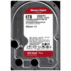 Жесткий диск Western Digital WD Red Plus, 3.5", 6 ТБ <WD60EFPX>