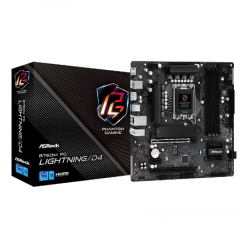 Материнская плата ASRock B760M PG LIGHTNING/D4, LGA1700, Intel B760, Micro-ATX