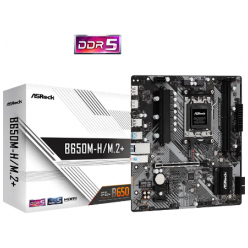 Материнская плата ASRock B650M-H/M.2+, AM5, AMD B650, Micro-ATX