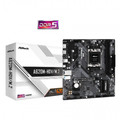 Материнская плата ASRock A620M-HDV/M.2, AM5, AMD A620, Micro-ATX