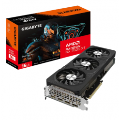 Видеокарта Gigabyte GV-R76XTGAMING OC-16GD, 16GB GDDR6 128бит