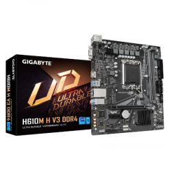 Материнская плата Gigabyte H610M H V3 DDR4, LGA1700, Intel H610, Micro-ATX