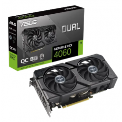 Видеокарта ASUS DUAL-RTX4060-O8G-EVO, 8GB GDDR6 128бит (DUAL-RTX4060-O8G-EVO)