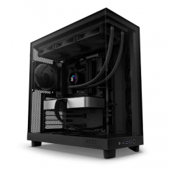 Компьютерный корпус NZXT H6 Flow, Midi-Tower, Без блока питания, Чёрный