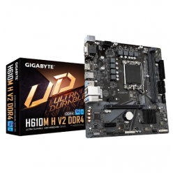 Материнская плата Gigabyte H610M H V2, LGA1700, Intel H610, Micro-ATX