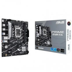 Материнская плата ASUS PRIME B760M-R D4, LGA1700, Intel B760, Micro-ATX