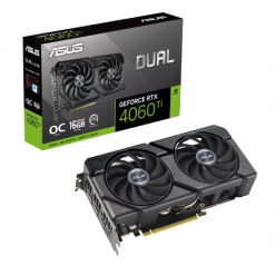 Видеокарта ASUS DUAL-RTX4060TI-O16G-EVO, 16GB GDDR6 128бит (DUAL-RTX4060TI-O16G-EVO)