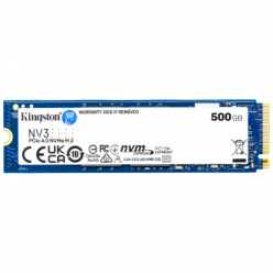 Накопитель SSD Kingston NV3, 500Гб, SNV3S/500G