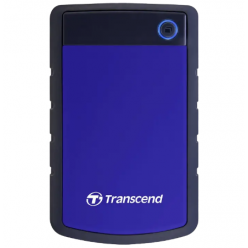 Внешний портативный жесткий диск Transcend StoreJet 25H3B, 2 ТБ, Морской Синий (TS2TSJ25H3B)