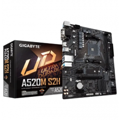 Материнская плата Gigabyte A520M S2H 1.0, AM4, AMD A520, Micro-ATX