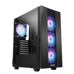 Компьютерный корпус Chieftec GS-02B-OP, Midi-Tower, Без блока питания, Чёрный