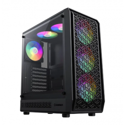 Компьютерный корпус Gamemax Forge AB, Midi-Tower, Без блока питания, Чёрный