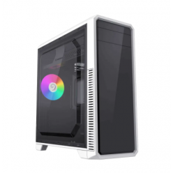Компьютерный корпус Gamemax G561E-WH, Midi-Tower, Без блока питания, Черный | Белый