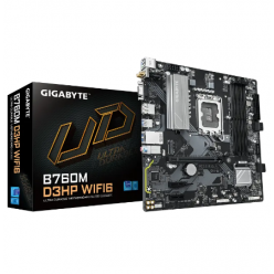 Материнская плата Gigabyte B760M D3HP WIFI6, LGA1700, Intel B760, Micro-ATX