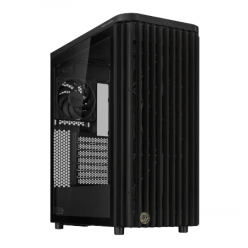 Компьютерный корпус ASUS ProArt PA401 Wood TG, Midi-Tower, Без блока питания, Чёрный