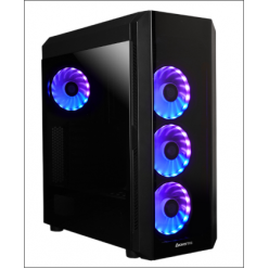 Компьютерный корпус ATX Chieftec SCORPION III, w/o PSU, 0,6mm, 4x120mm RGB, Front & Side Tempered Glass, 2xUSB-A 3.