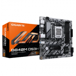 Материнская плата Gigabyte B840M DS3H, AM5, AMD B840, Micro-ATX
