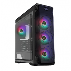 Компьютерный корпус Gamemax StarLight FRGB, Midi-Tower, Без блока питания, Чёрный