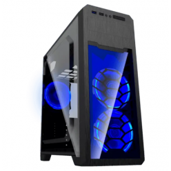 Компьютерный корпус Gamemax G563, Midi-Tower, Без блока питания, Чёрный