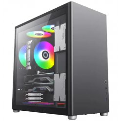 Компьютерный корпус Gamemax Spark Pro BK, Desktop, Без блока питания, Чёрный