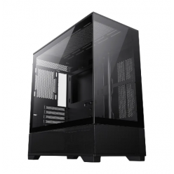 Компьютерный корпус Gamemax Vista M, Midi-Tower, Без блока питания, Чёрный