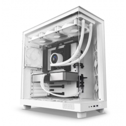 Компьютерный корпус NZXT H6 Flow, Midi-Tower, Без блока питания, Белый