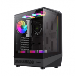 Компьютерный корпус Gamemax Vista COC AB, Midi-Tower, Без блока питания, Чёрный