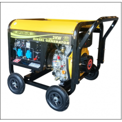 DIESEL GENERATOR JDP2500-LHE/230V/SINGLE PHASE - Open Type, Air-cooled