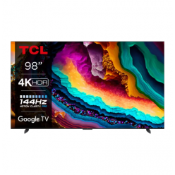 98- LED SMART Телевизор TCL 98P745, 3840x2160 4K UHD, Google TV, Чёрный