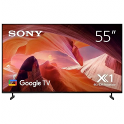 55- LED SMART Телевизор SONY KD55X80LAEP, 3840x2160 4K UHD, Google TV, Чёрный