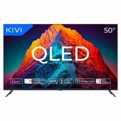 50- QLED SMART Телевизор KIVI 50U770QB, 3840x2160 4K UHD, Android TV, Чёрный