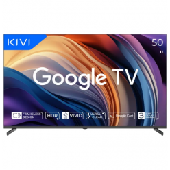 50- LED SMART Телевизор KIVI 50U710QB, 3840x2160 4K UHD, Google TV, Чёрный