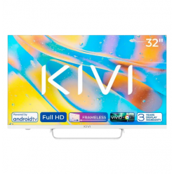 32- LED SMART Телевизор KIVI 32F760QW, 1920x1080 FHD, Android TV, Белый