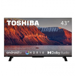 43- LED SMART Телевизор Toshiba 43LA2363DG, 1920x1080 FHD, Android TV, Чёрный