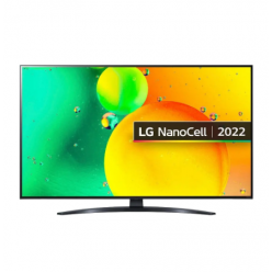 43" Nanocell SMART Телевизор LG 43NANO766QA, 3840x2160 4K UHD, webOS, Чёрный