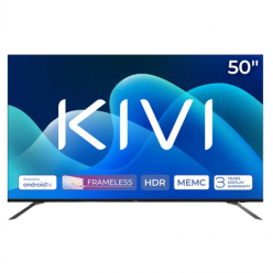 50" LED SMART Телевизор KIVI 50U730QB, 3840x2160 4K UHD, Android TV, Чёрный