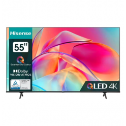 55" QLED SMART Телевизор Hisense 55E7KQ, 3840x2160 4K UHD, VIDAA U6.0, Чёрный