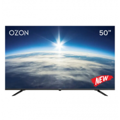 50" LED SMART Телевизор OZON U50Z8000R, 3840x2160 4K UHD, Android TV, Чёрный