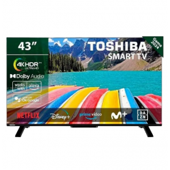 43" LED SMART Телевизор Toshiba 43UV2463DG, 3840x2160 4K UHD, VIDAA U OS, Чёрный