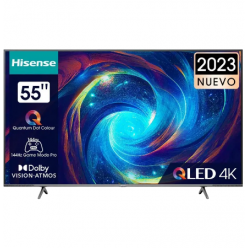 55" QLED SMART Телевизор Hisense 55E7KQ Pro, 3840x2160 4K UHD, VIDAA U7.0, Серый