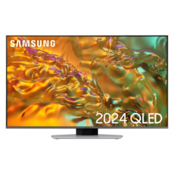 50" QLED SMART Телевизор Samsung QE50Q80DAUXUA, 3840x2160 4K UHD, Tizen 8.0, Серебристый