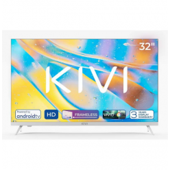 32" LED SMART Телевизор KIVI 32H760QW, 1366x768 HD, Android TV, Белый