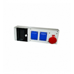 Блок с 3 розетками Scame 5P 16 A 380 В IP44