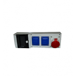 Блок с 3 розетками Scame 632D.223 5P 32A IP44