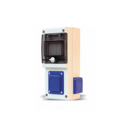 Блок с 3 розетками Scame 632D.2W 16 A IP44